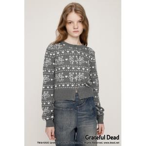カーディガン Grateful Dead x SLY KNIT C/D グレイトフルデッド スライ ニットカーディガン 秋服 冬服 レディース
