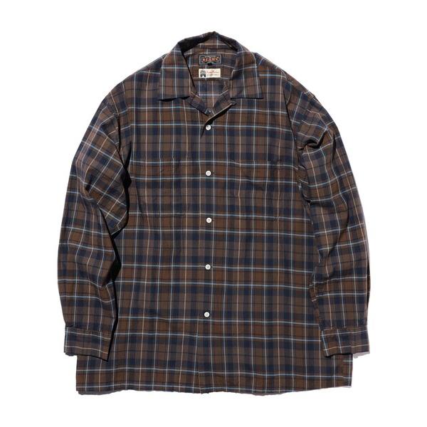 シャツ Open Collar Madras メンズ