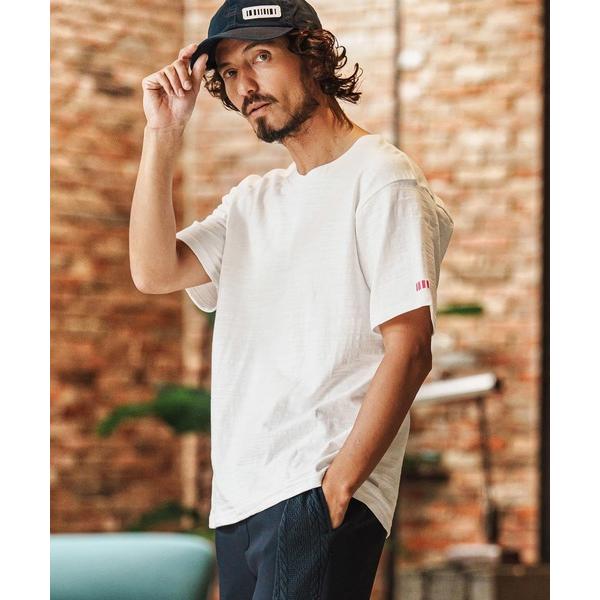 tシャツ mt10141-Barcode Embroidery Slab Short Sleeve ...