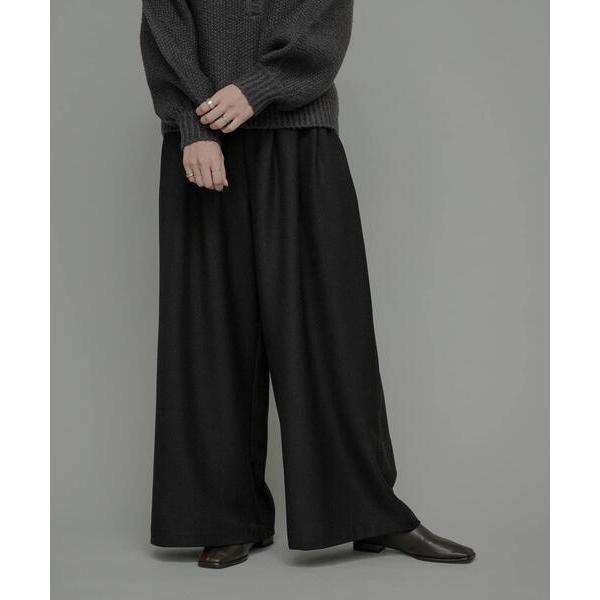 パンツ ウォッシャブルワイドタックイージーパンツ レディース