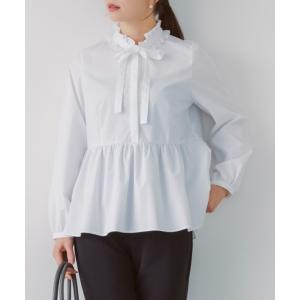 ブラウス シャツ 「SONO/ソーノ」ノーブルリュバンブラウス レディース