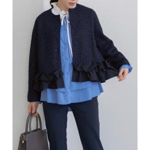 ジャケット ノーカラージャケット レディース