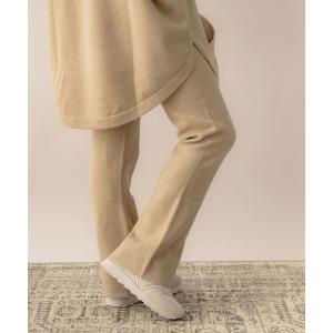 パンツ 「NOAHL」ニットフレアパンツ「mayoさんコラボ」 レディース