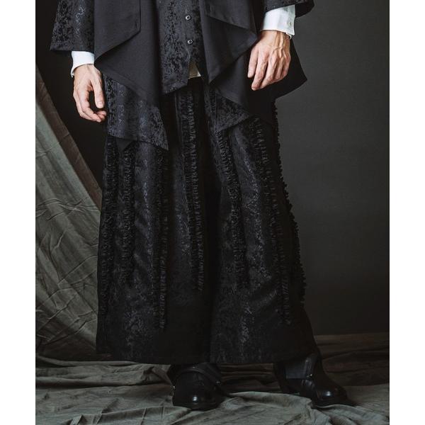 ワイドパンツ スラックス 「NO ID.」Frill Baggy Trousers / フリル バギ...