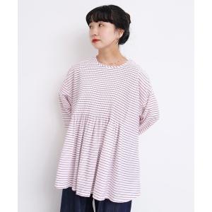 ブラウス シャツ ●バスクシャツみたいなピンタックブラウス レディース