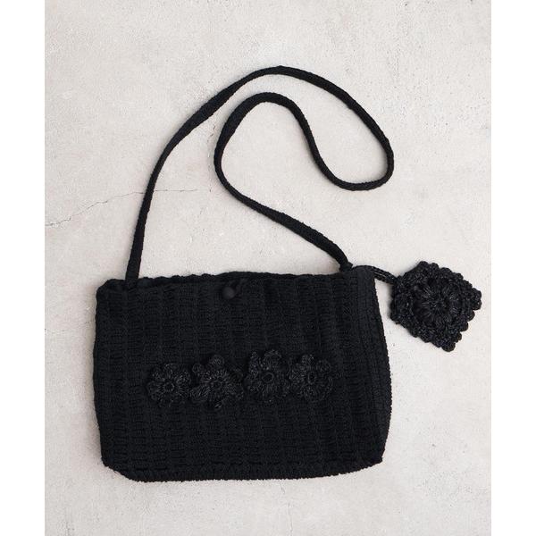 ショルダーバッグ バッグ handcraft　かぎ針編みのようなミニバッグ レディース