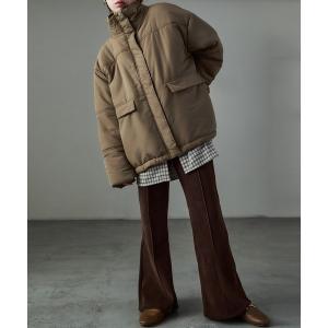 ダウンコート ダウンジャケット スタンドカラー中綿パディングコート レディース