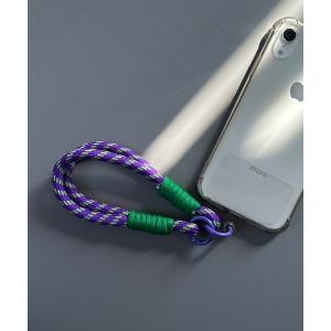 「全6色」二連 カラフルコード スマホハンドストラップ