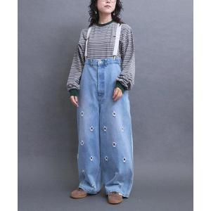 パンツ HOLE SUSPENDER PAPA デニム レディース