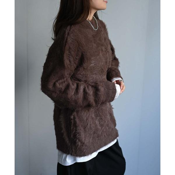 セーター ニット カラーシャギーニット メンズ レディース