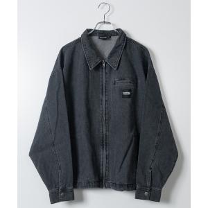 デニムジャケット gジャン 「at」「THRASHER/スラッシャー」ヴィンテージライク フルジップ デニムジャケット メンズ レディース
