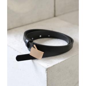 ベルト プレートバックルベルト レディース
