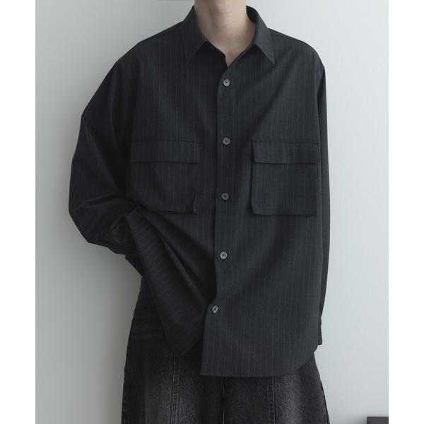 シャツ ルーズオーバーサイズポケットシャツ / Loose Oversized Pocket Shi...