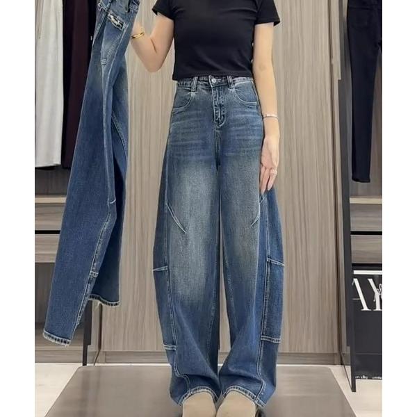ワイドパンツ ジーンズ デニム デニムパンツ レディースワイドレッグパンツ レディース メンズ