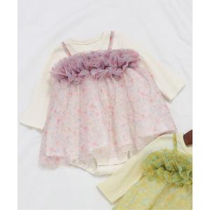 ベビー服 ロンパース 花柄ボリュームチュールカバーオールの買取情報