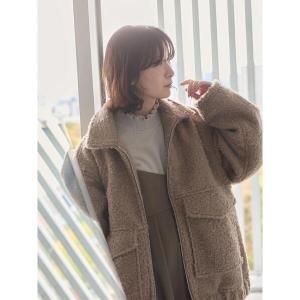 コート アウター プードルブークレブルゾン レディース