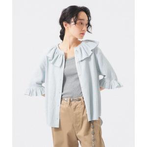 Her lip to フリルノースリーブブラウス S ホワイト レディース