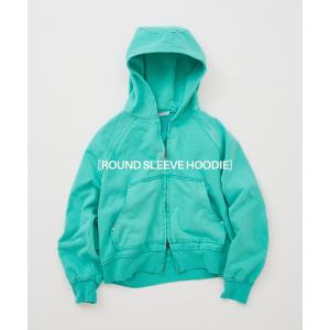 パーカー ラウンド スリーブ フーディ メンズ