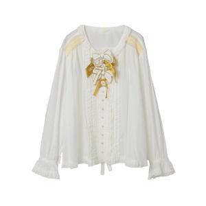 ブラウス シャツ スモック刺繍ブラウス レディースの商品画像