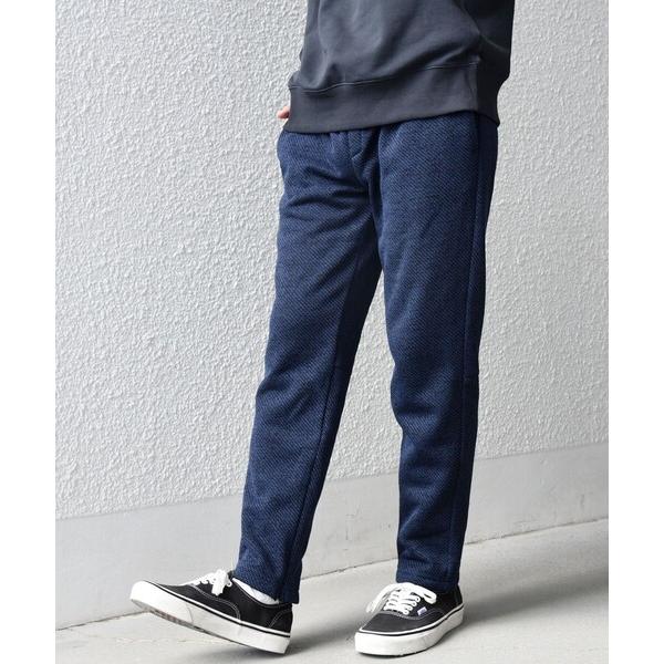 スウェットパンツ ジャージ SHIPS any:「洗濯機可能」ニット フリース 裏起毛 スリム ジョ...