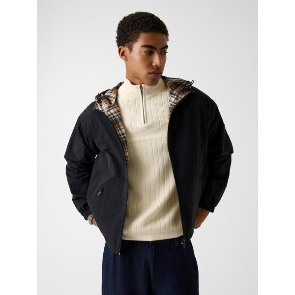 ナイロンジャケット GUESS JEANS Reversible Packable Hoodie ジ...