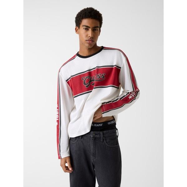 tシャツ GUESS JEANS Boxy Fit Long Sleeves Mesh Tee 長袖...
