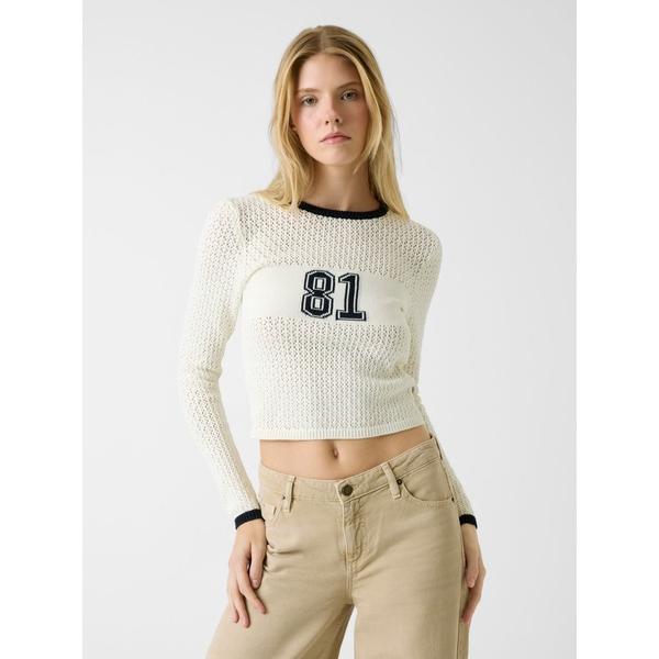 ニット セーター GUESS JEANS Long Sleeves Crew Neck 81 Poi...