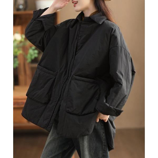 ブルゾン アウター スタンドカラーオーバーサイズジャケット レディース