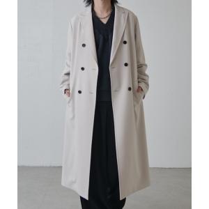 チェスターコート コート ダブルブレストスプリングロングコート メンズ