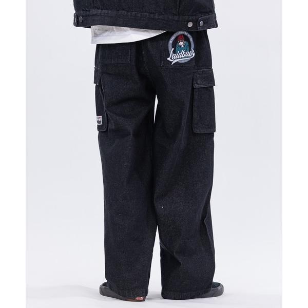 ジーンズ 「a-r」「RedCapGirl/レッドキャップガール」ポケットデザイン ワイドカーゴパン...
