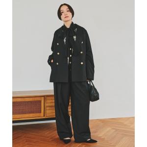 スラックス パンツ 「SMLサイズ展開」「セットアップ対応」TRツータックスラックスパンツ レディース