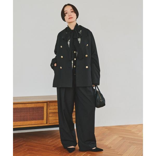 スラックス パンツ 「SMLサイズ展開」「セットアップ対応」TRツータックスラックスパンツ レディー...