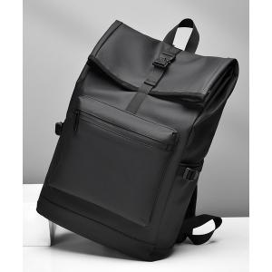 デイバック リュック 11D71-MZ 大容量 防水スクエアロールトップ フラップデザインバックパック メンズ レディース