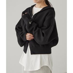 「earthy」 長袖ニット FREE ブラック レディース