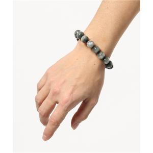ブレスレット 「岩座」ホワイトタイガーアイブレスレット/腕輪数珠 12mm玉天然石 3A メンズ レディース