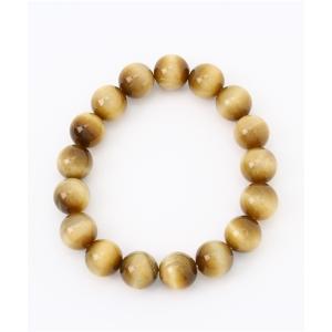 ブレスレット 「岩座」ゴールデンタイガーアイブレスレット/腕輪数珠 12mm玉天然石 3A メンズ レディース