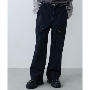 パンツ AIVER　ボンテージデニムベイカーパンツ メンズ レディース