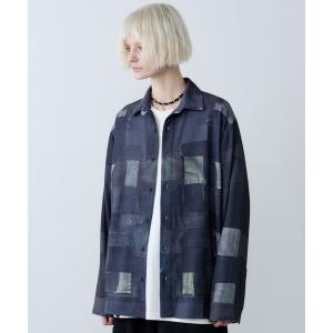 シャツ AIVER　トロンプルイユボロ転写シャツ メンズ レディース