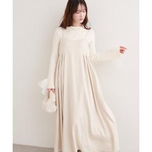 FRAY I.D（フレイ・アイディー） ニットコンビタックティアードワンピ