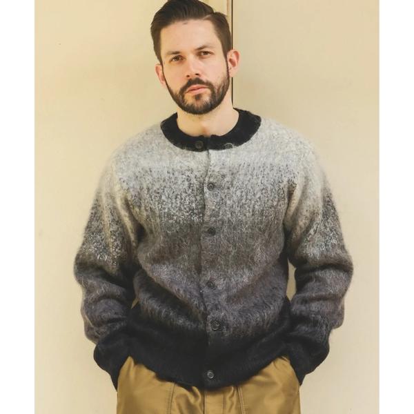 セーター ニット 「MR.OLIVE」GRADATION MOHAIR KNIT /6-BUTTON...