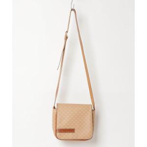 「CELINE」 マカダム ショルダーバッグ - ベージュ レディース