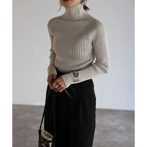 「Bonjour Sagan」 タートルネックニット FREE キナリ レディース