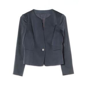 ANAYI（アナイ） ノーカラーコート 36 ネイビー レディース : ZOZOTOWN