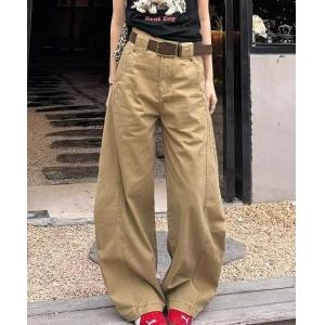 ジーンズ デニム デニムパンツ ワイドカラーデニムパンツ レディース