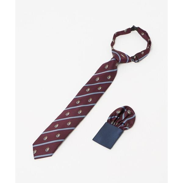 ネクタイ ネクタイ チーフ セット（クレスト） / キッズ  手洗い可能 キッズ 子供服 男の子