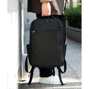 デイバック リュック スマホポーチ付きビジネスリュック メンズ レディース