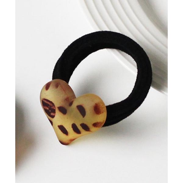 ヘアゴム FReePLACe/ハート レパードヘアゴム R0156