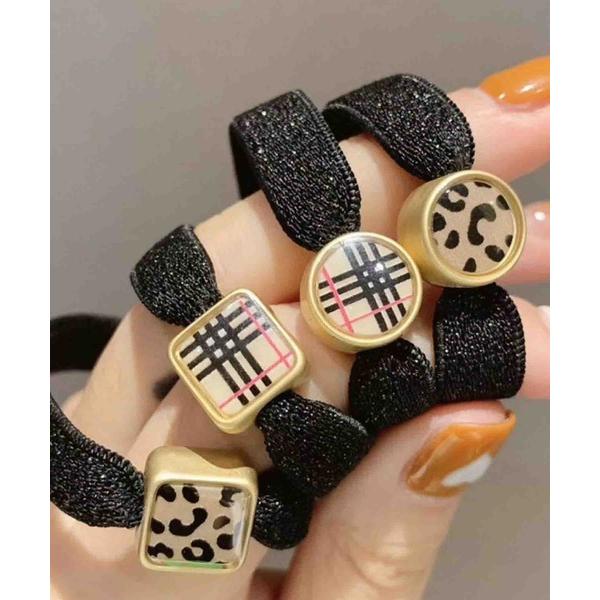 ヘアゴム FReePLACe/チェック レオパード モチーフ ヘアゴム R0157