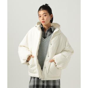 レディース BAYFLOW ファーフーディブルゾン ブラウン