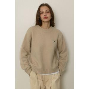 ニット セーター Logo Knit Top /ロゴニットトップス レディース